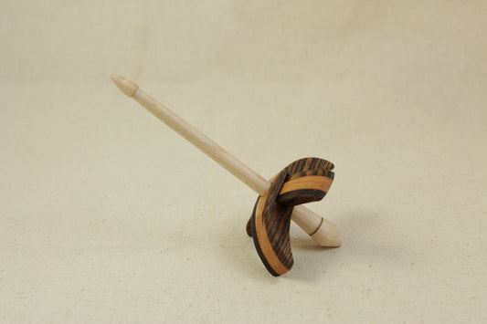2" Bocote/Maple Classic Mini Turkish Drop Spindle