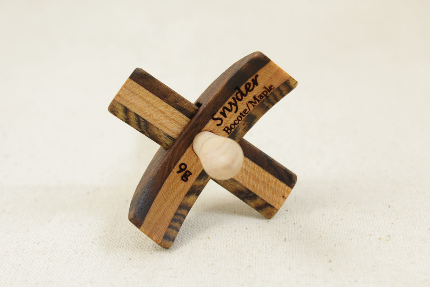 2" Bocote/Maple Classic Mini Turkish Drop Spindle