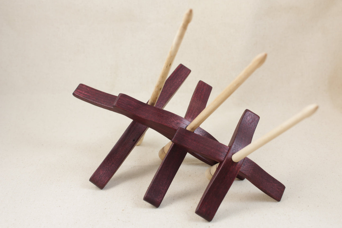 Purpleheart Glider Turkish Drop Spindle Set