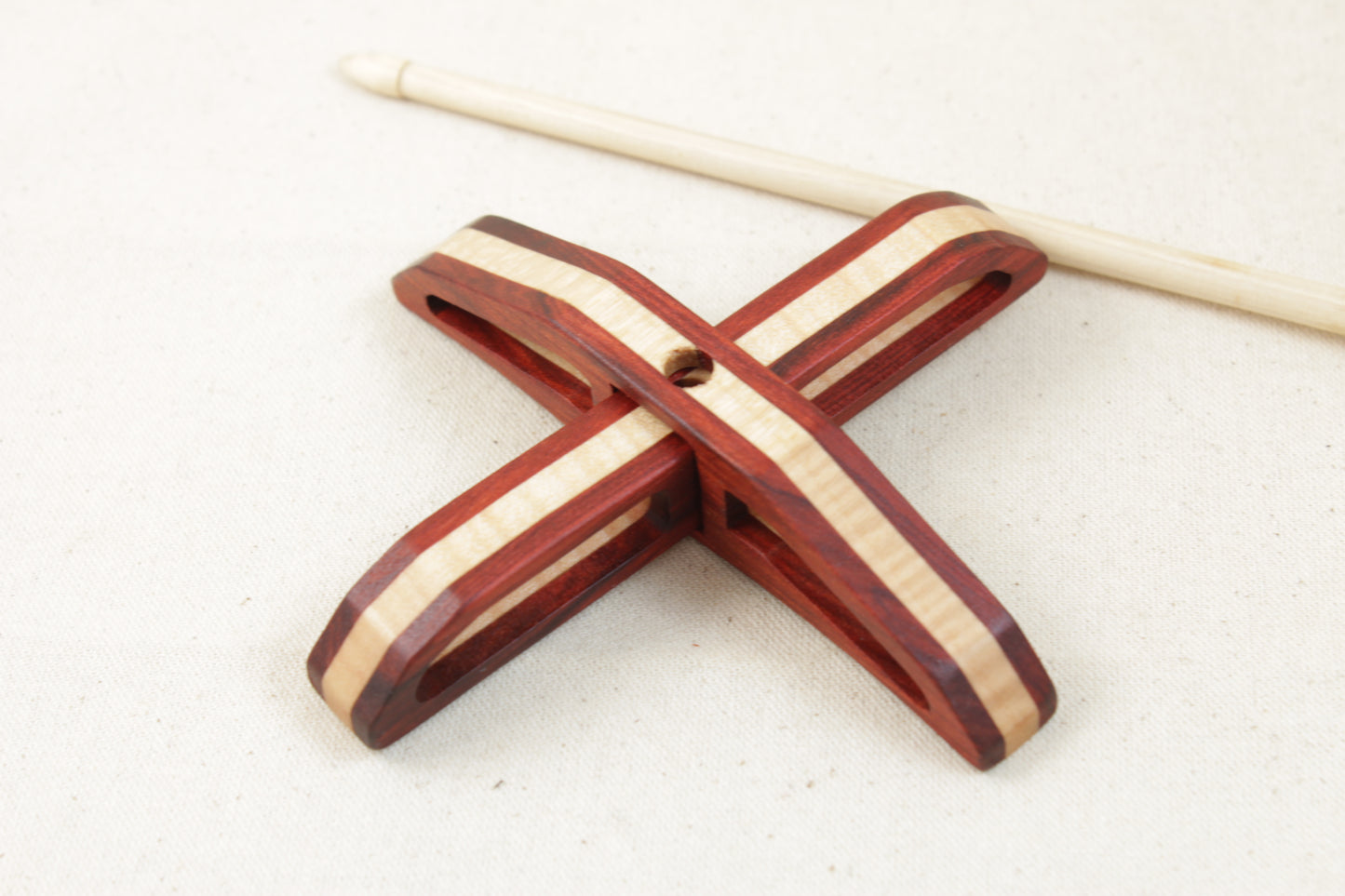Redheart/Tiger Maple Deco Turkish Drop Spindle