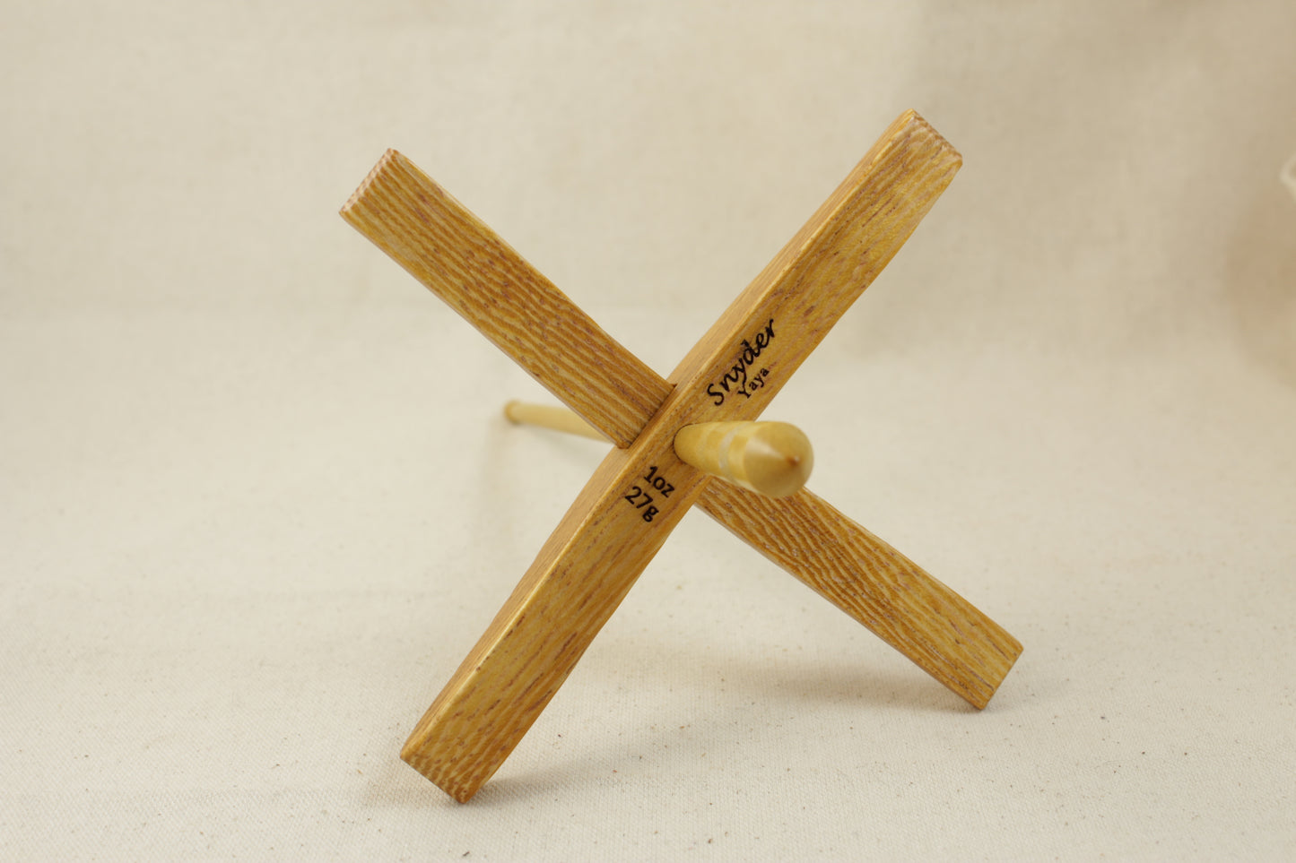 06.05.02 Yaya/Yellowheart Full Size Glider Turkish Drop Spindle