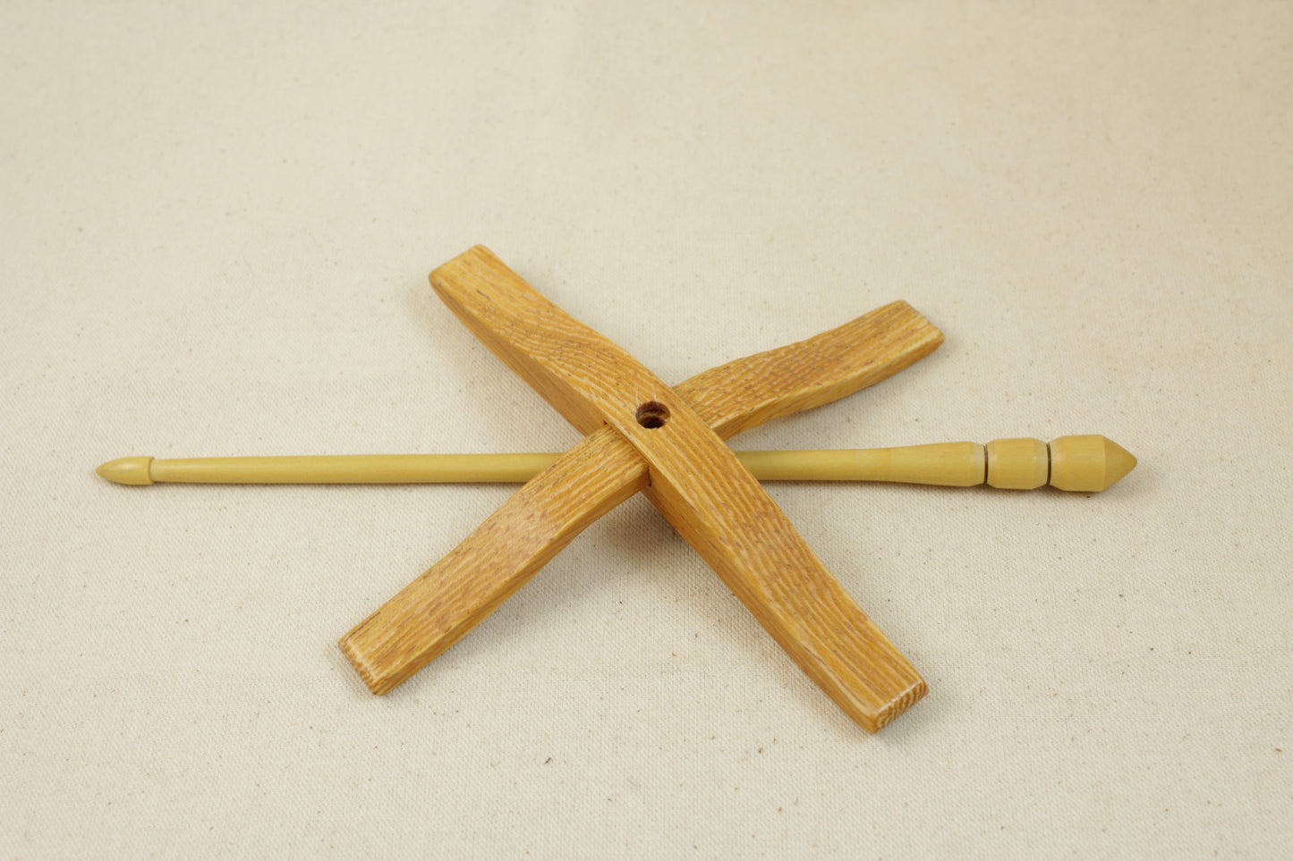 06.05.02 Yaya/Yellowheart Full Size Glider Turkish Drop Spindle