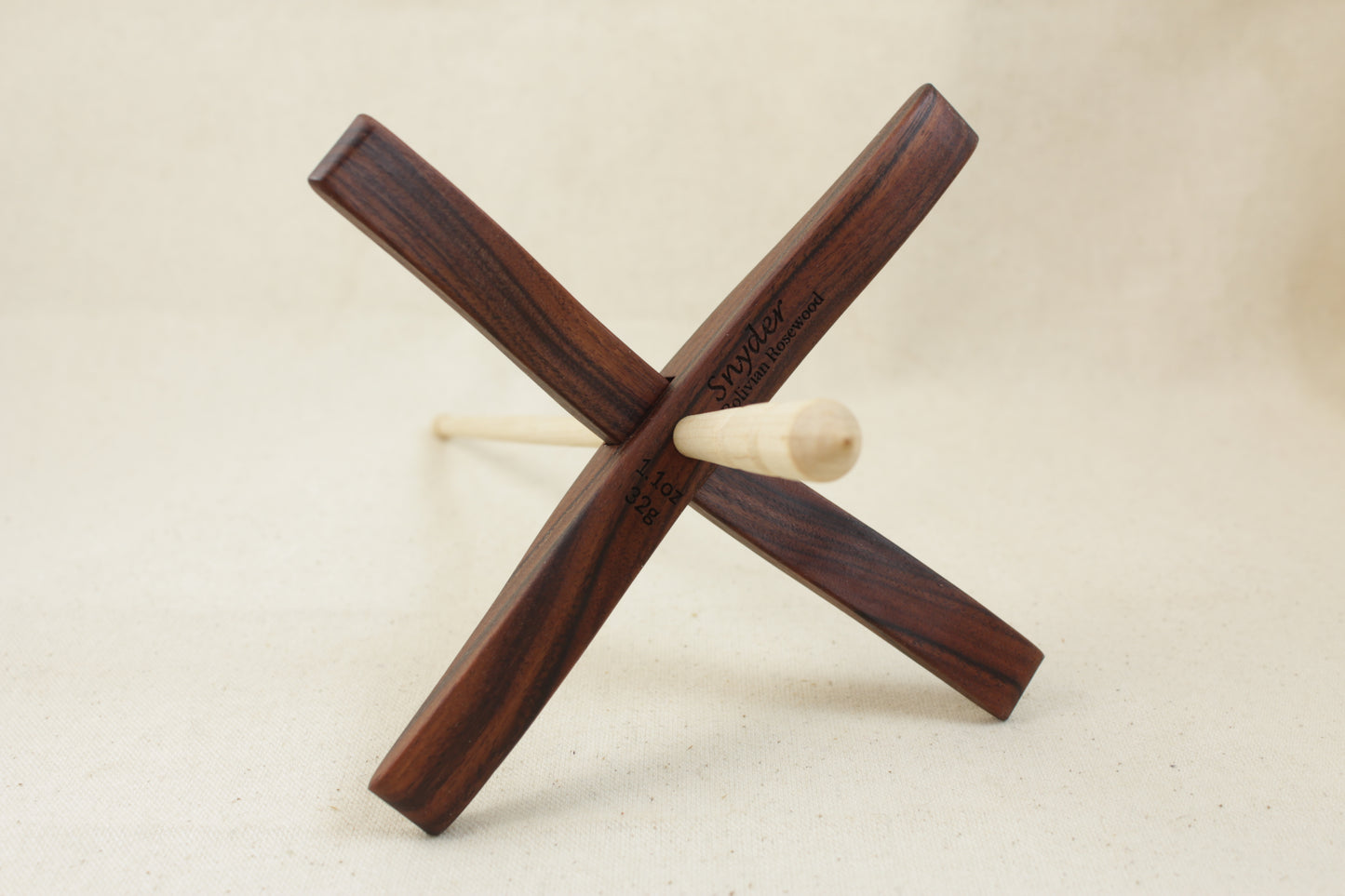 Bolivian Rosewood Full Size Glider Turkish Drop Spindle