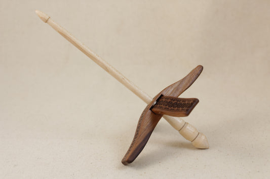 Walnut Turkish Delight 1 Mini Glider Turkish Drop Spindle