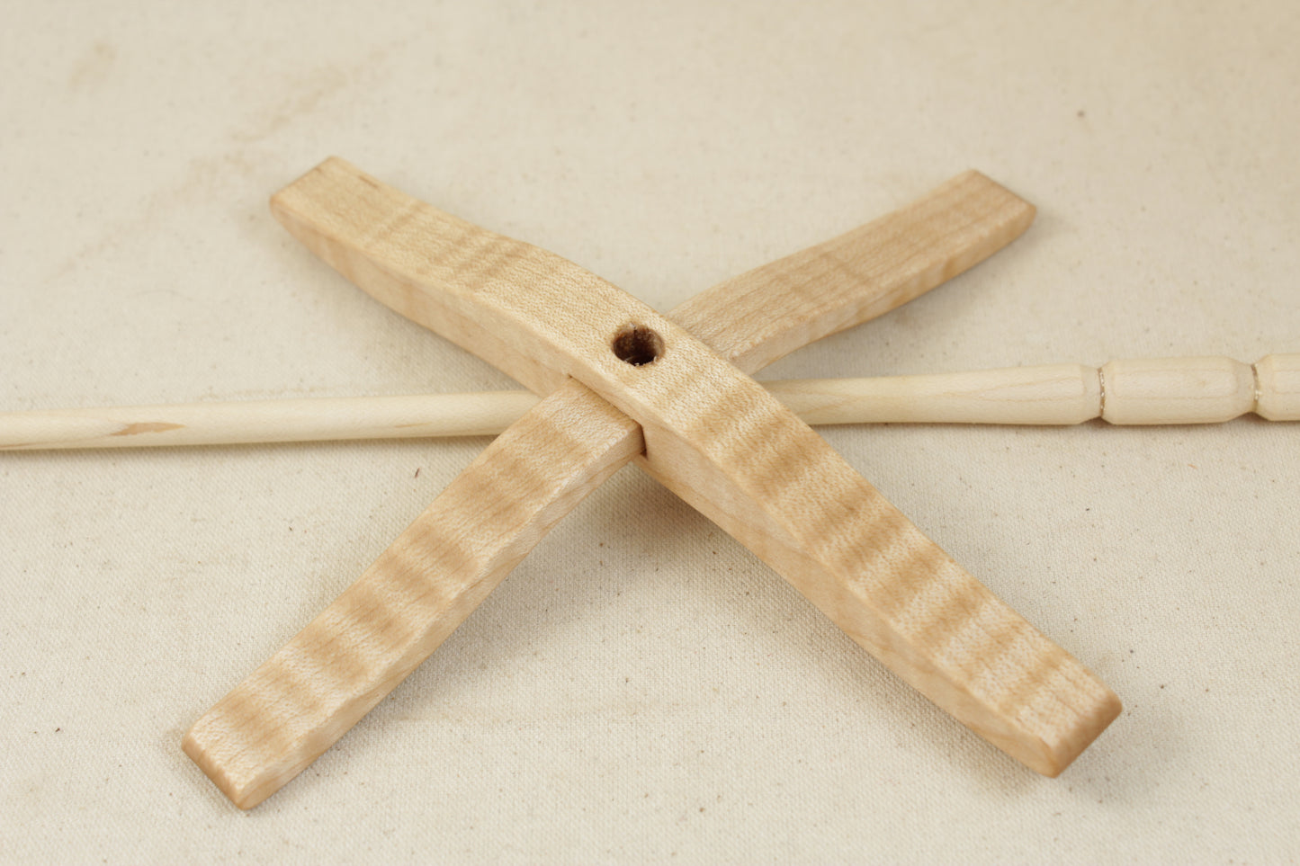 Tiger Maple Plying Spindle