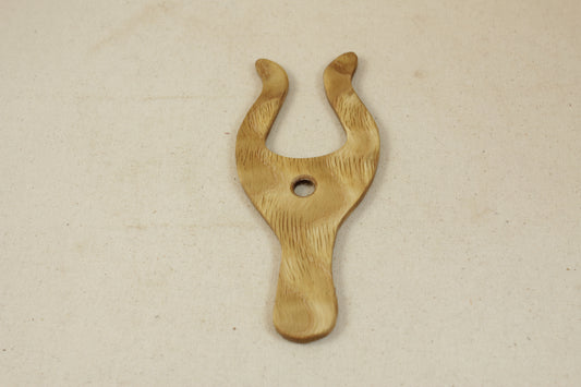 Curly White Oak Curved Lucet w/handle