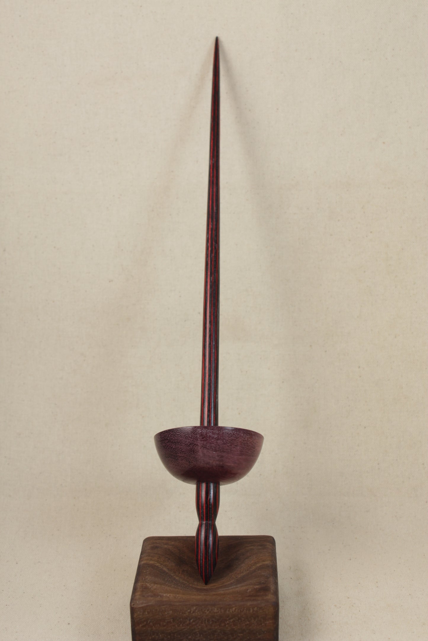 Purpleheart Tibetan Support Spindle