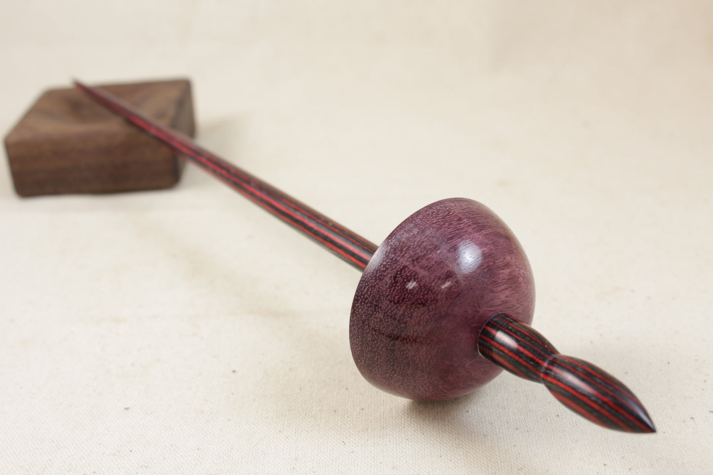 Purpleheart Tibetan Support Spindle
