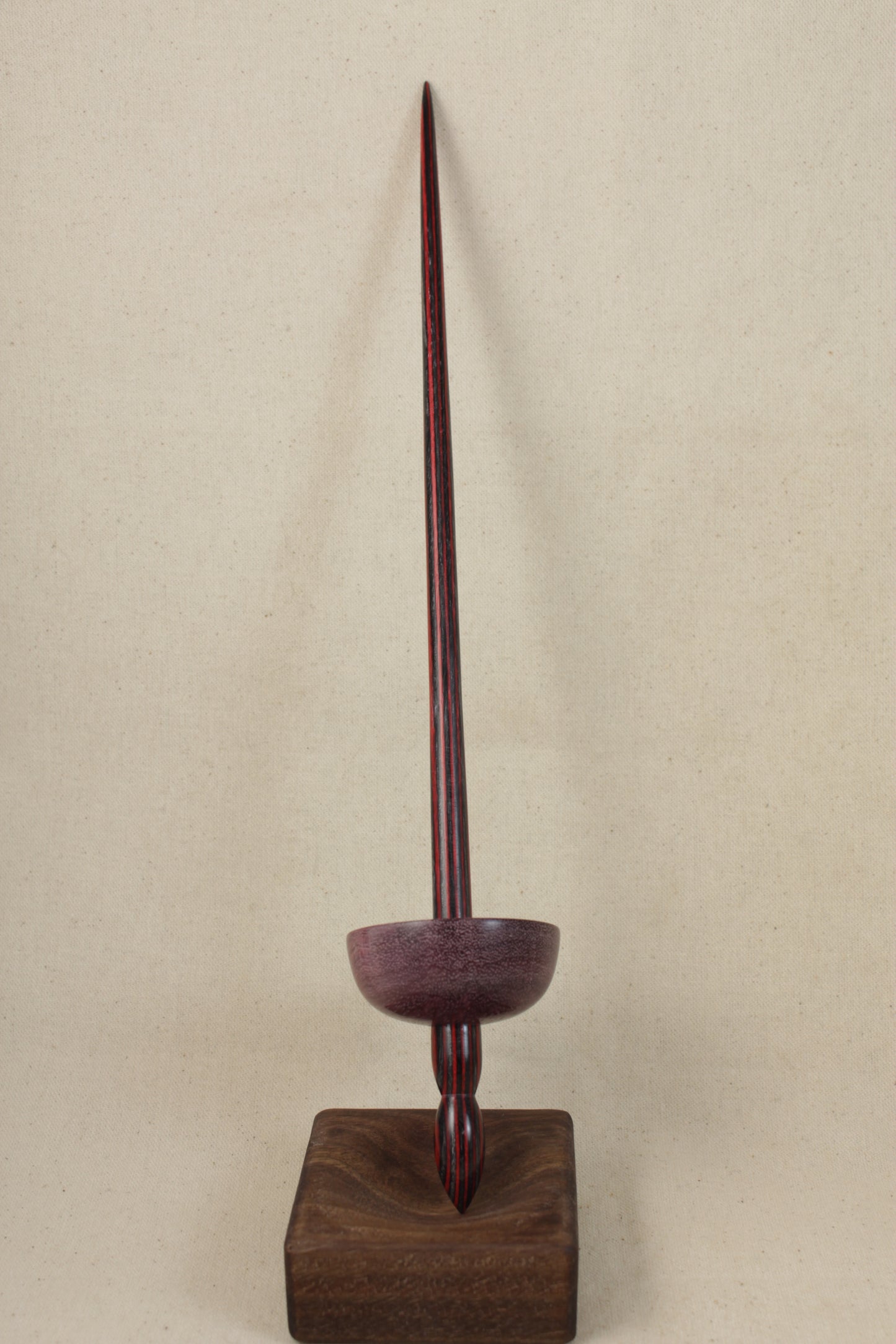 Purpleheart Tibetan Support Spindle