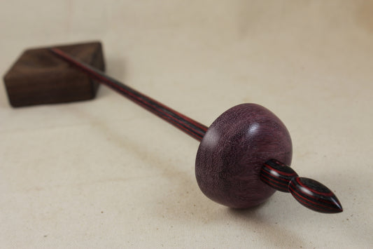 Purpleheart Tibetan Support Spindle