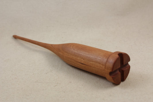 Cherry Scottish style drop spindle 9 inch