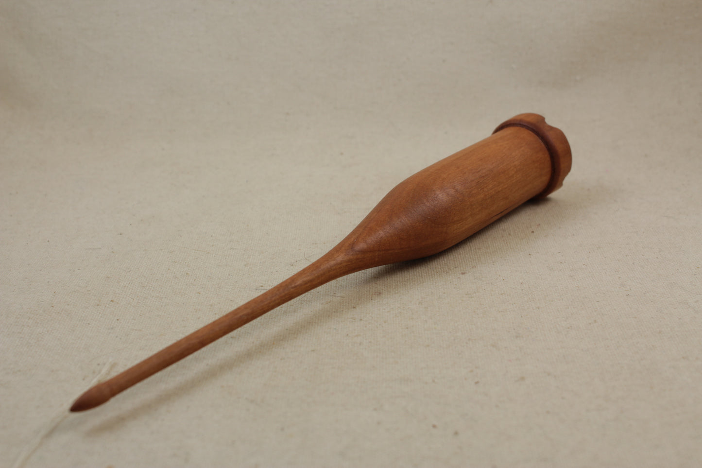 Cherry Scottish style drop spindle 9 inch