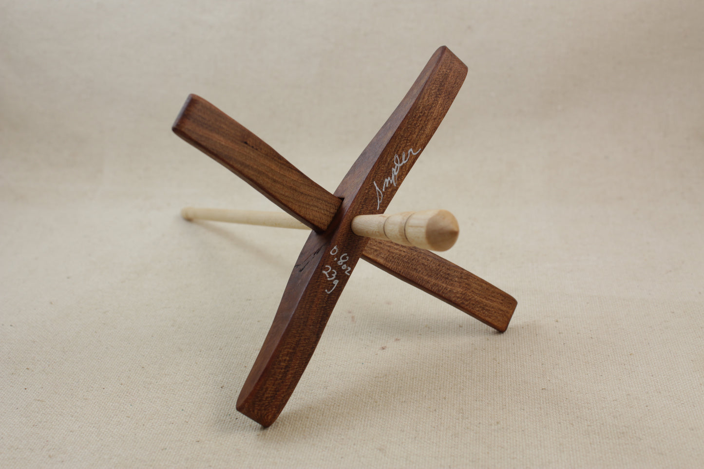 01.20.02 Cherry Full Size Glider Turkish Drop Spindle