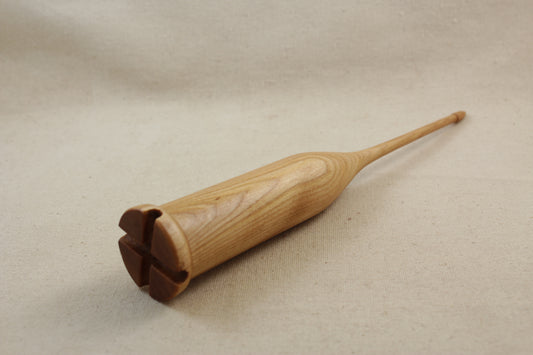 Birch Scottish style drop spindle 9 inch
