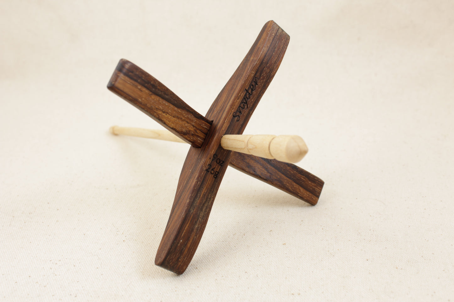 Zebrawood Medium Glider Turkish Drop Spindle