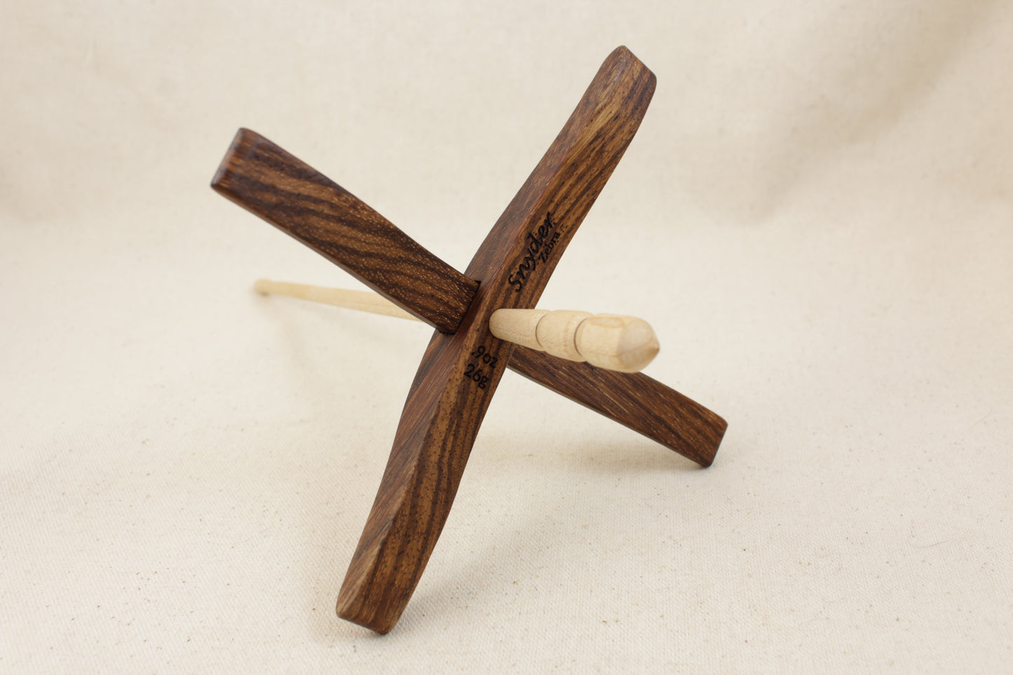 Zebrawood Full Size Glider Turkish Drop Spindle