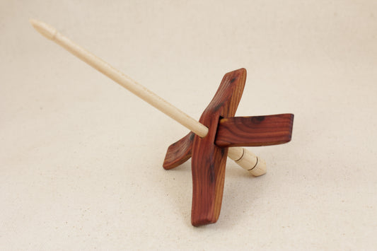 5/8" Aromatic Cedar Mini Glider Turkish Drop Spindle