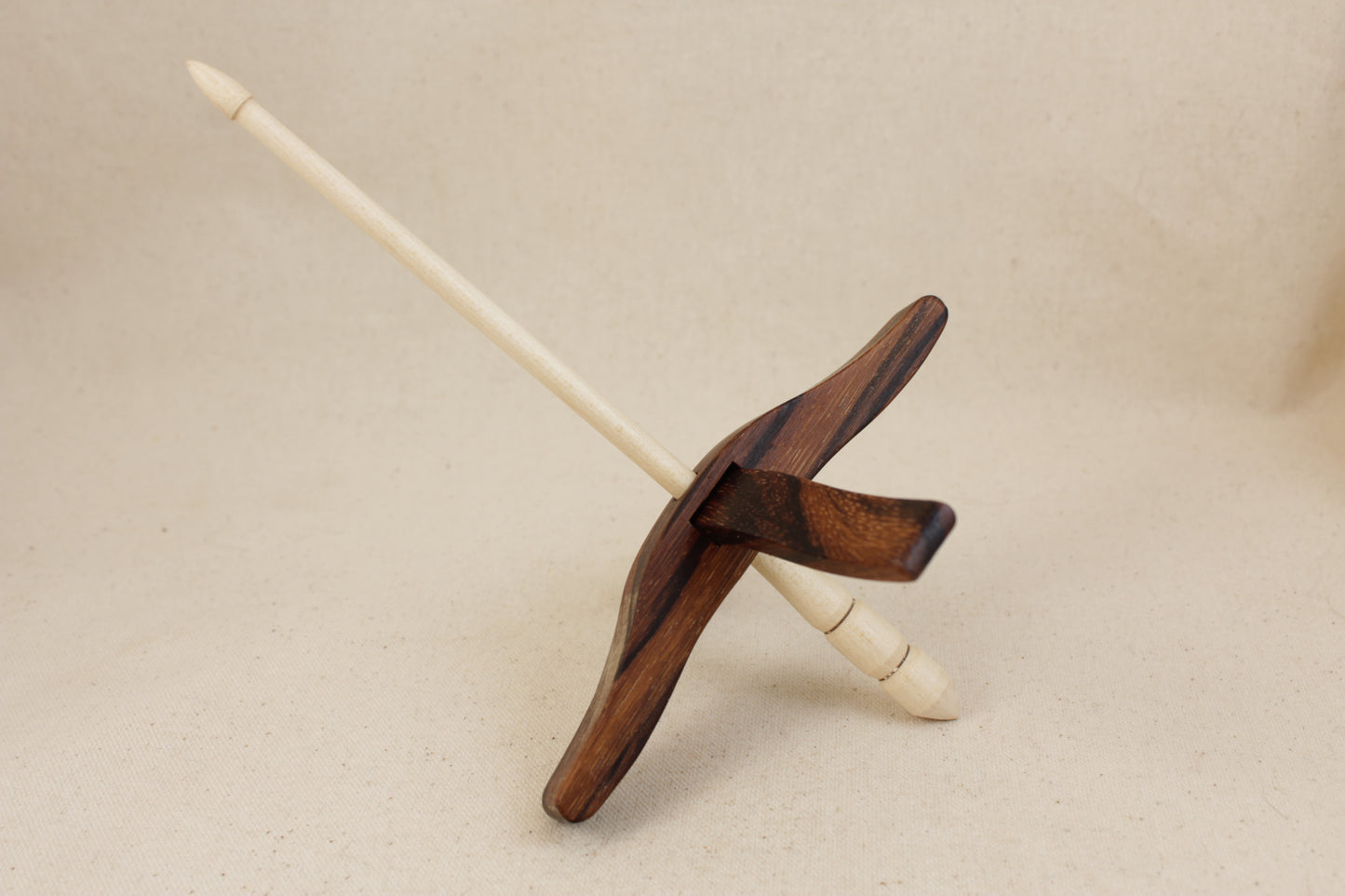 Zebrawood Medium Glider Turkish Drop Spindle