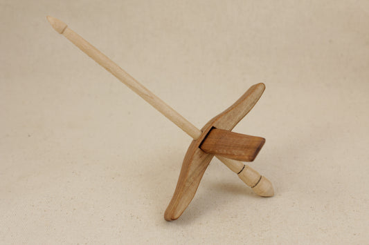 Tiger Maple Mini Glider Turkish Drop Spindle