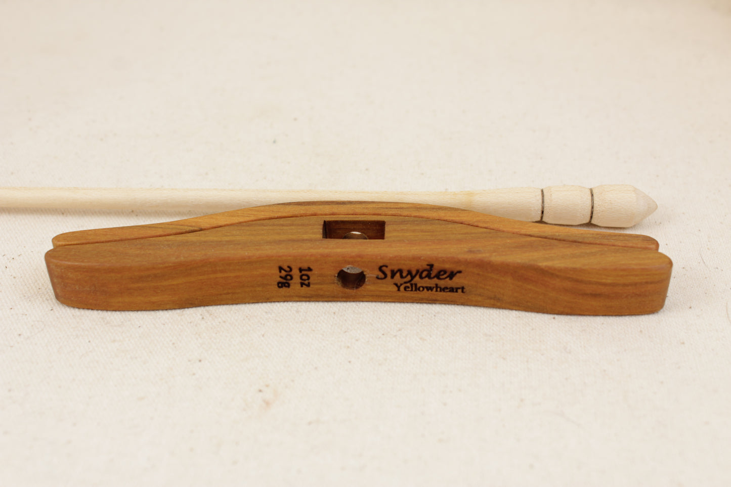 Yellowheart Full Size Glider Turkish Drop Spindle