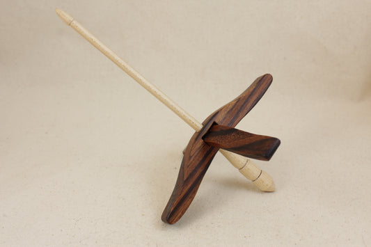 Zebrawood Medium Glider Turkish Drop Spindle
