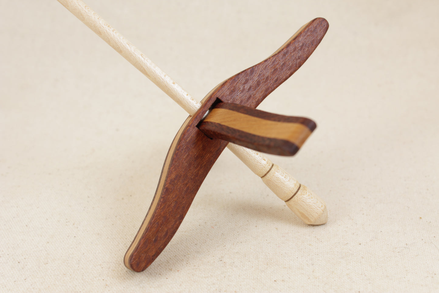 Leopard/Maple Glider Turkish Drop Spindle