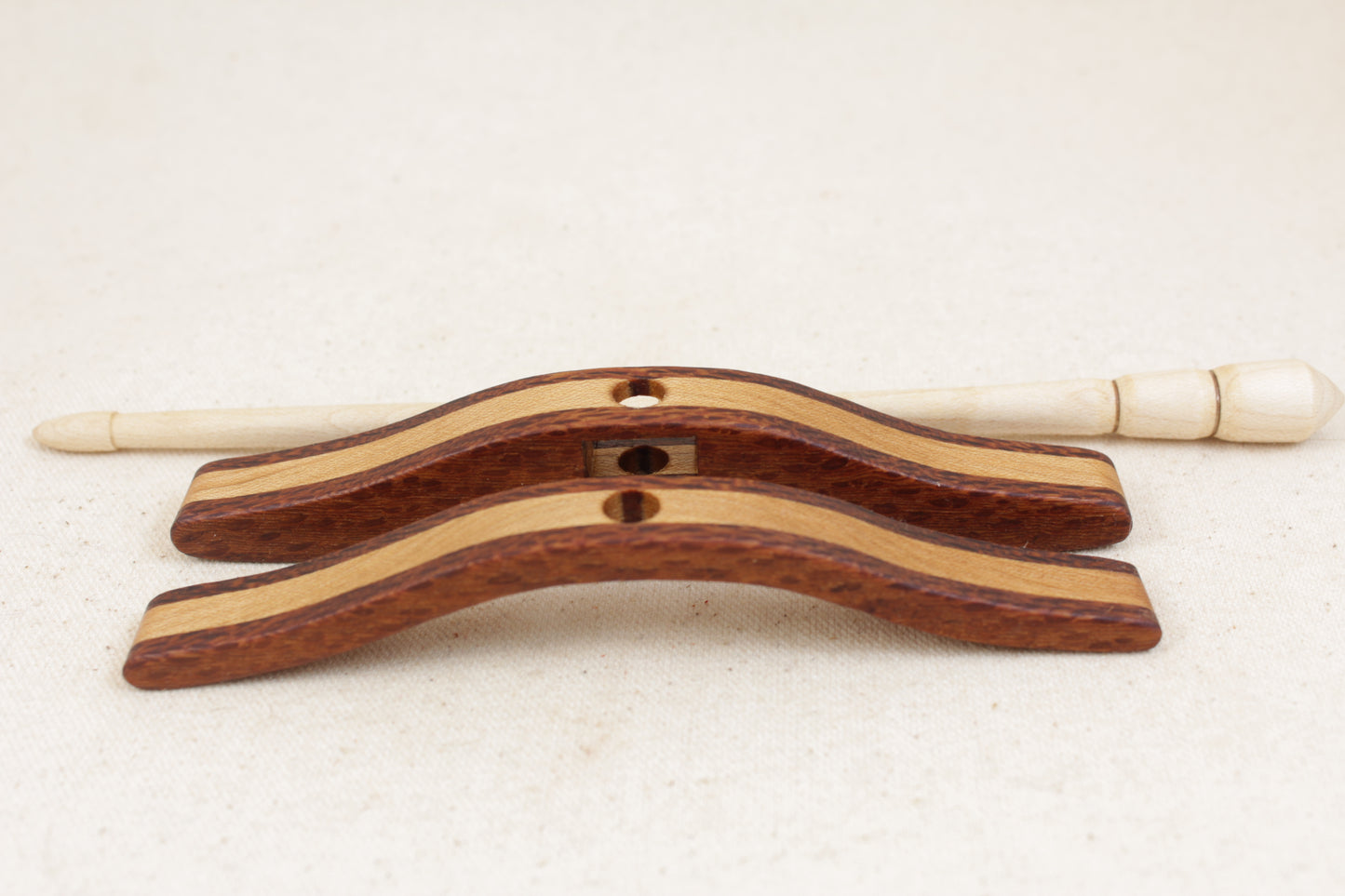 Leopard/Maple Glider Turkish Drop Spindle