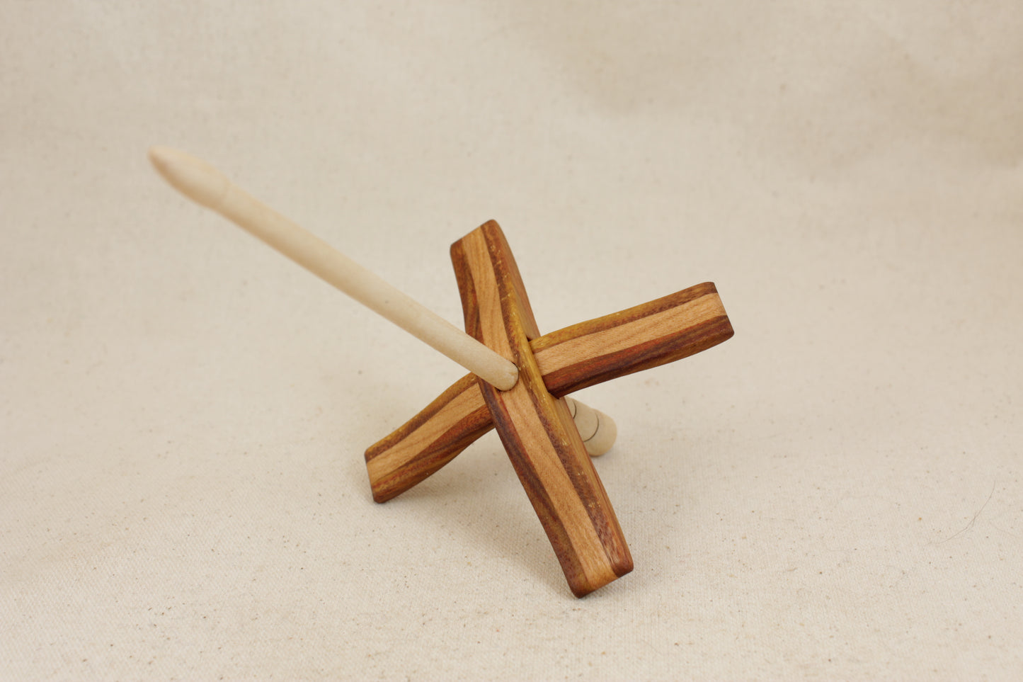 Canary/Cherry Glider Turkish Drop Spindle
