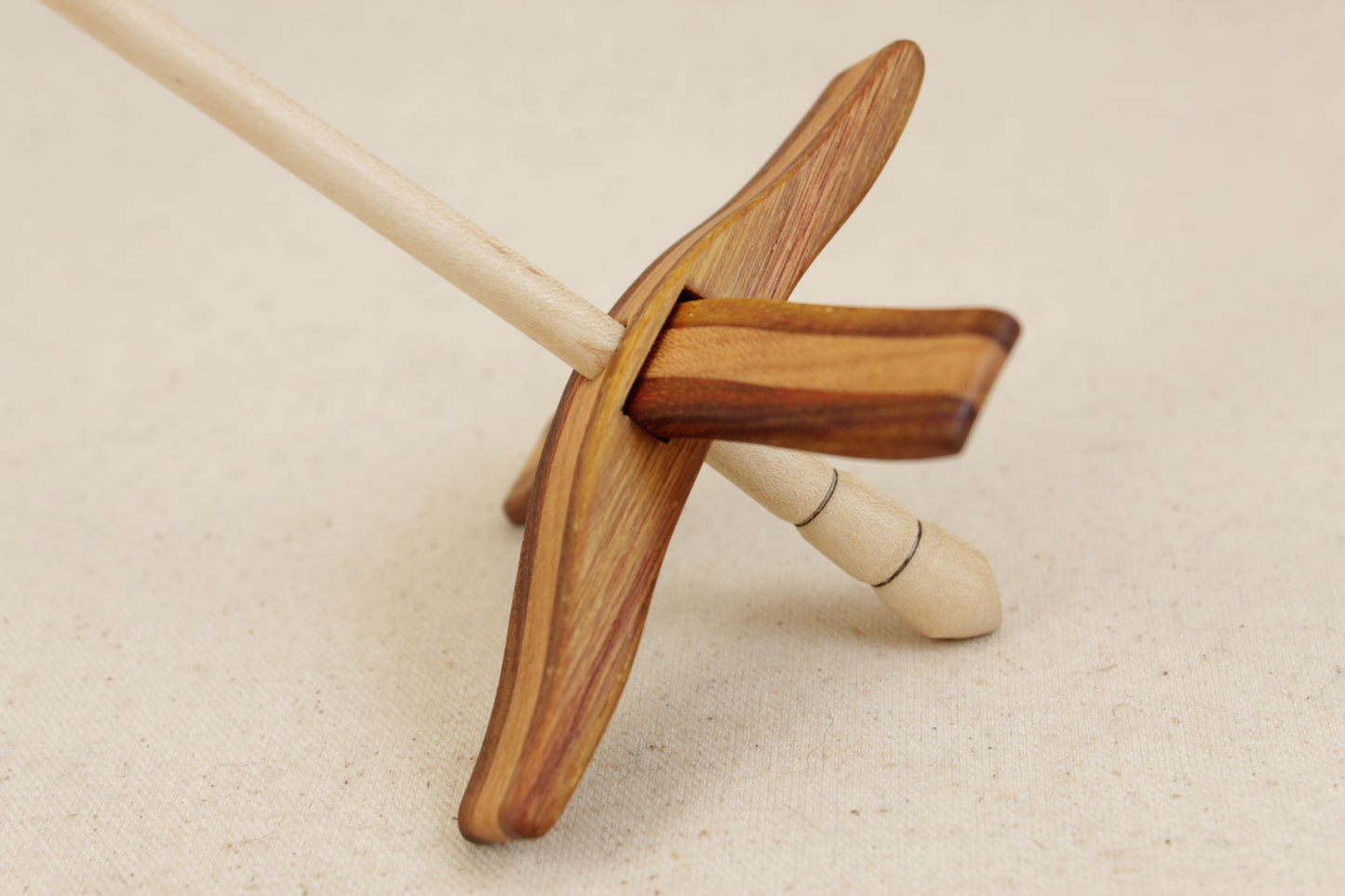 Canary/Cherry Glider Turkish Drop Spindle
