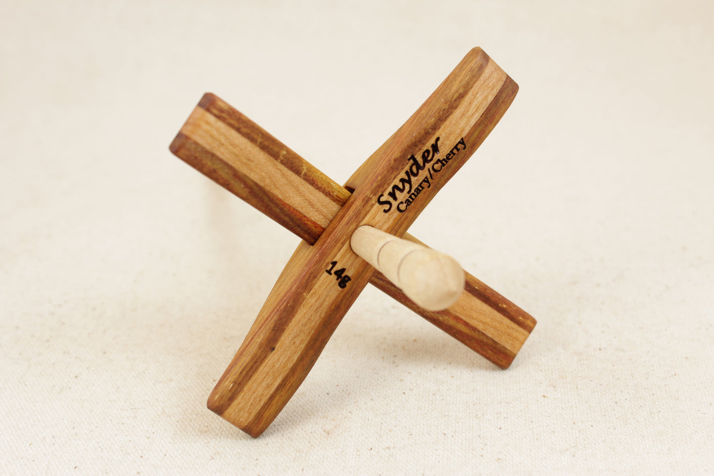 Canary/Cherry Glider Turkish Drop Spindle