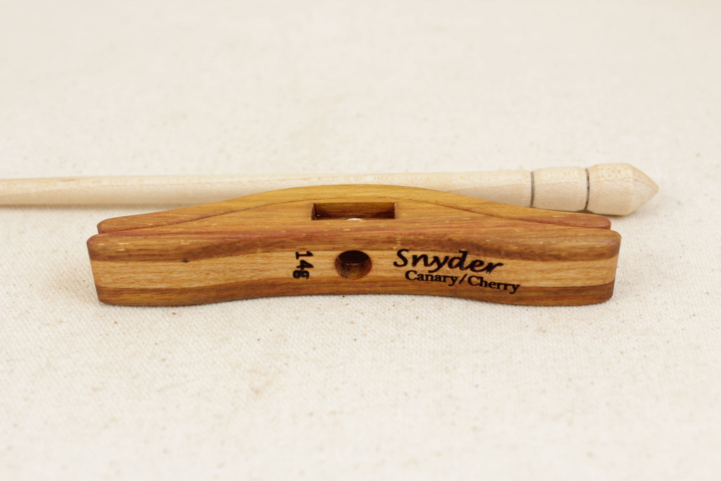 Canary/Cherry Glider Turkish Drop Spindle