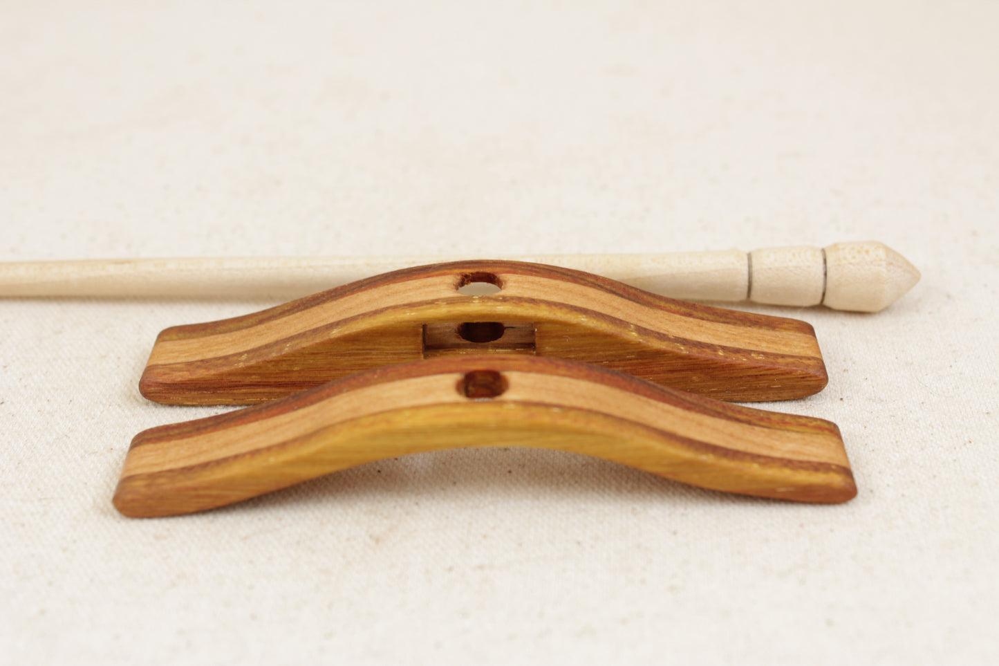 Canary/Cherry Glider Turkish Drop Spindle