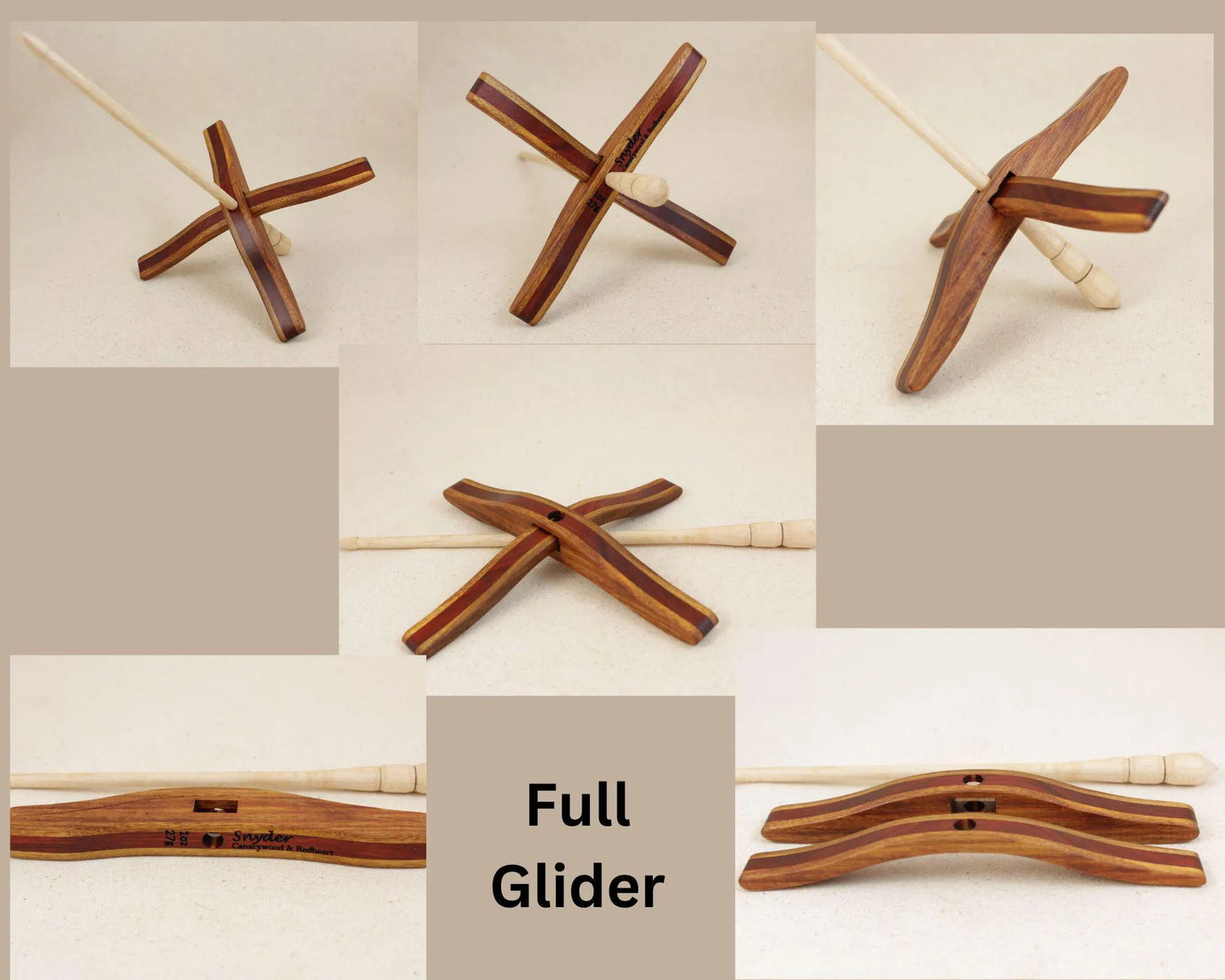 CANARY/REDHEART Glider Turkish Drop Spindle