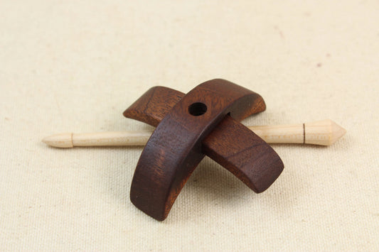 5/8" Genuine Mahogany Mini Turkish Drop Spindle