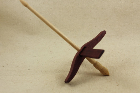 Purpleheart Mini Glider Turkish Drop Spindle