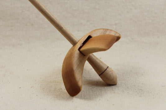 5/8" Maple Mini Turkish Drop Spindle 2.5 inch arms 4.25 tall