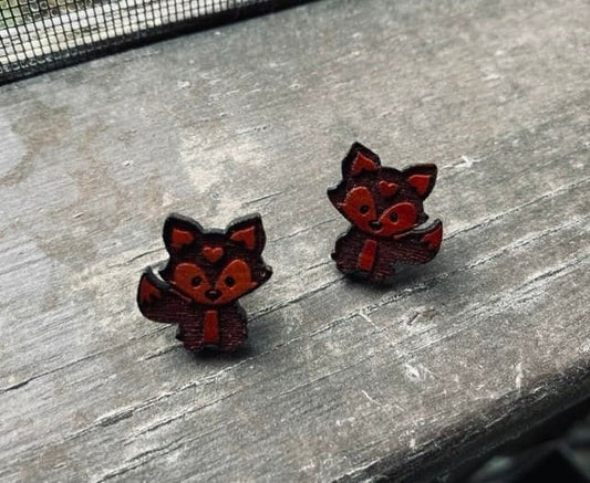 Laser Engraved Stud Earrings